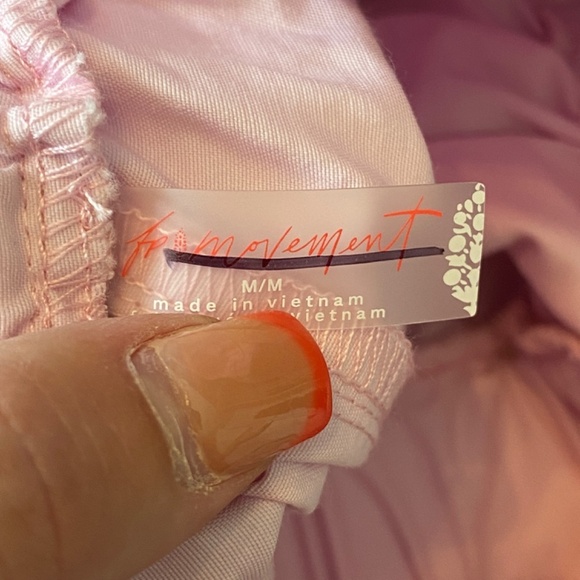 NEW Free People Movement Star Player Wide Leg Overall Jumpsuit Pink 33432 - Picture 9 of 14